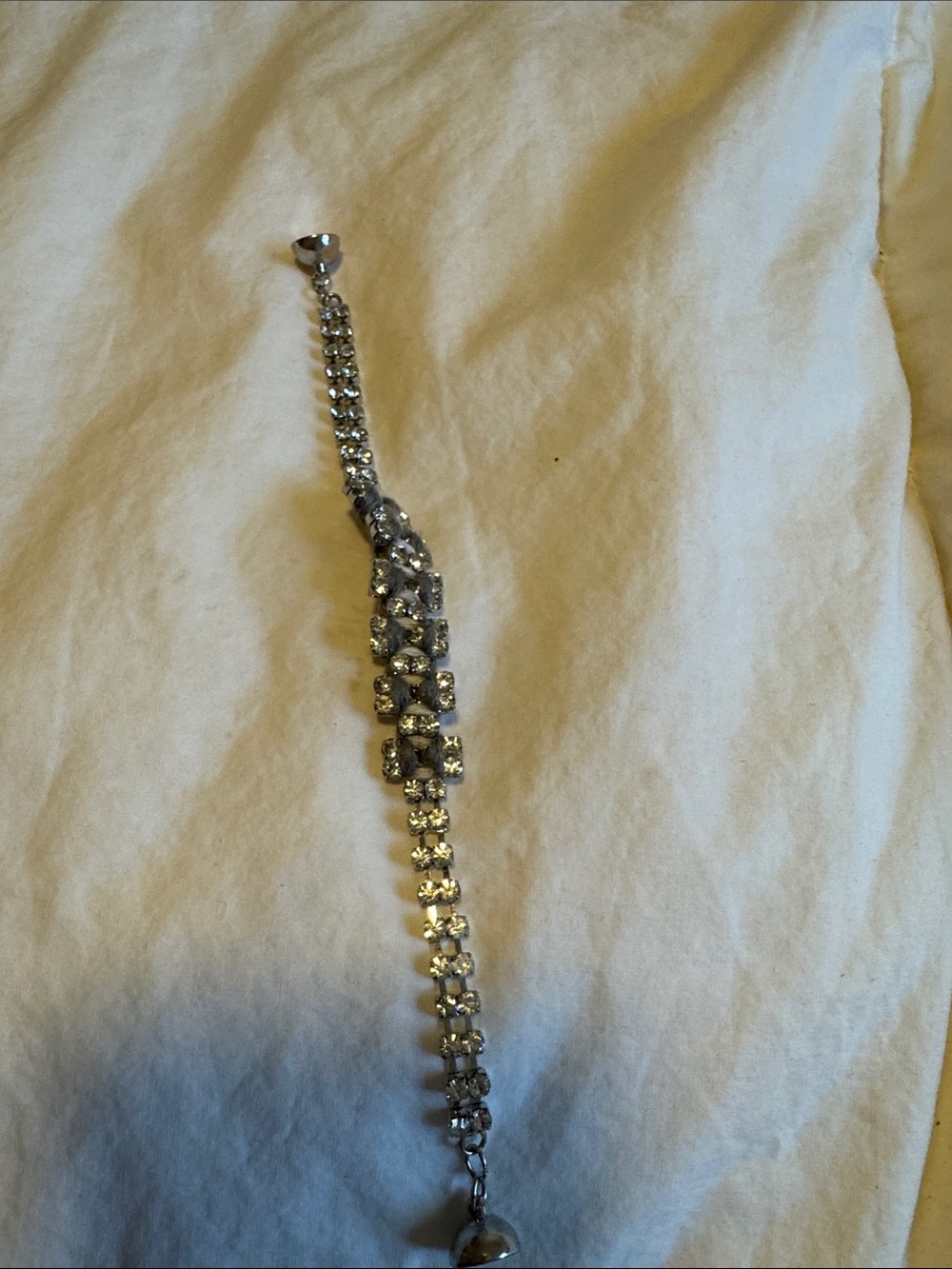 Crystal Rhinestone Silver Bracelet - Elegant Women Jewelry